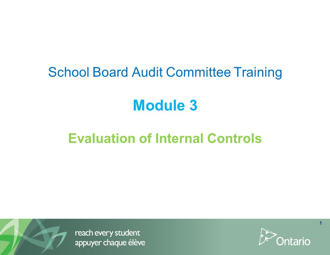 An evaluation of the internal controls
